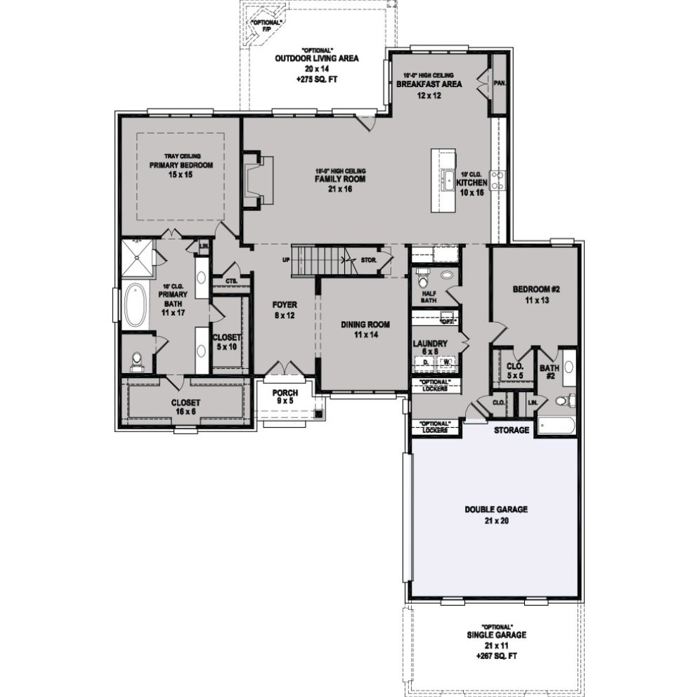 Garland Floor Plan | Regency Homebuilders