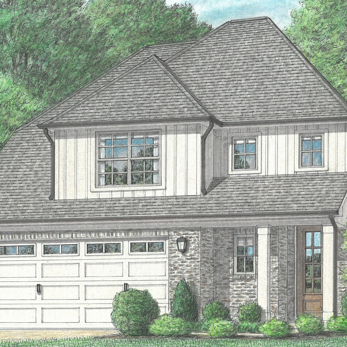 Simmons Floor Plan Regency Homebuilders   SIMMONS Elevation B 